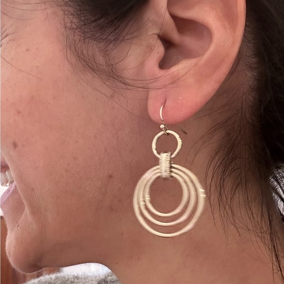 Concentric circle Earrings - Picture 2 of 2